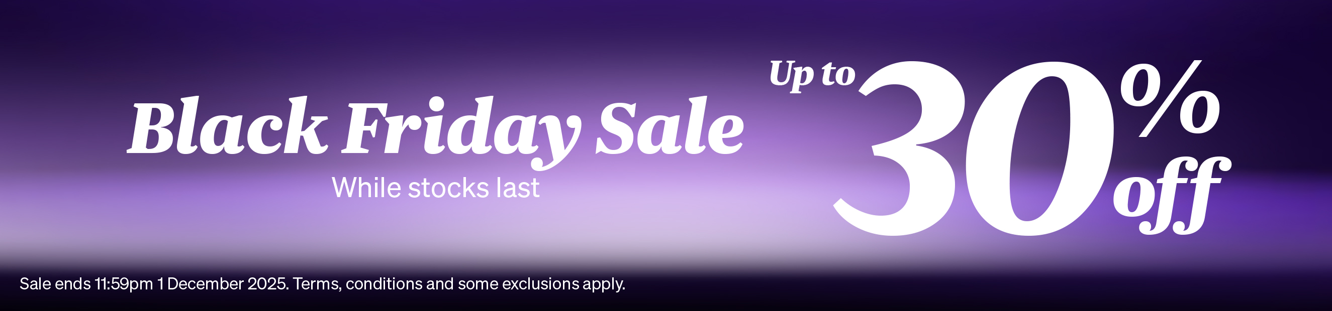 Black Friday Sale While Stocks Last